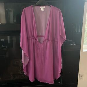 Bleu Rod Beattie Cover-up size Purple Small NWOT